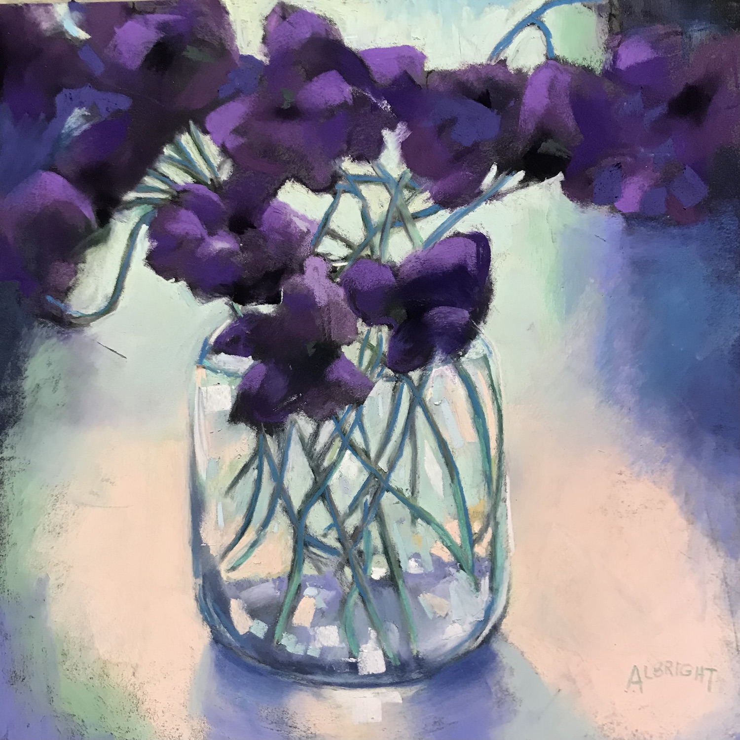 Albright,Judy-Tender Violets Greet the Day